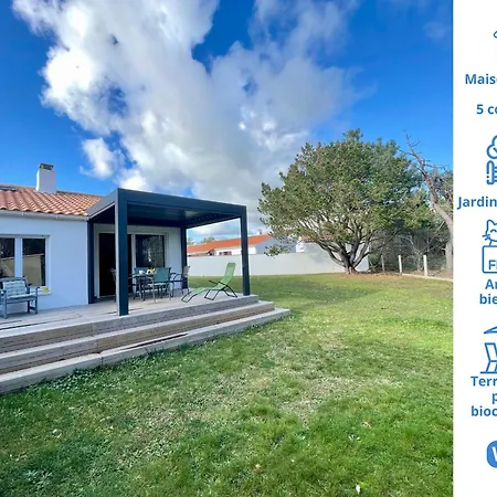 Maison Cosy A La Sauzaie Avec Jardin Cloture, Pergola Bioclimatique Et Wifi - Fr-1-231-314 Brétignolles-sur-Mer